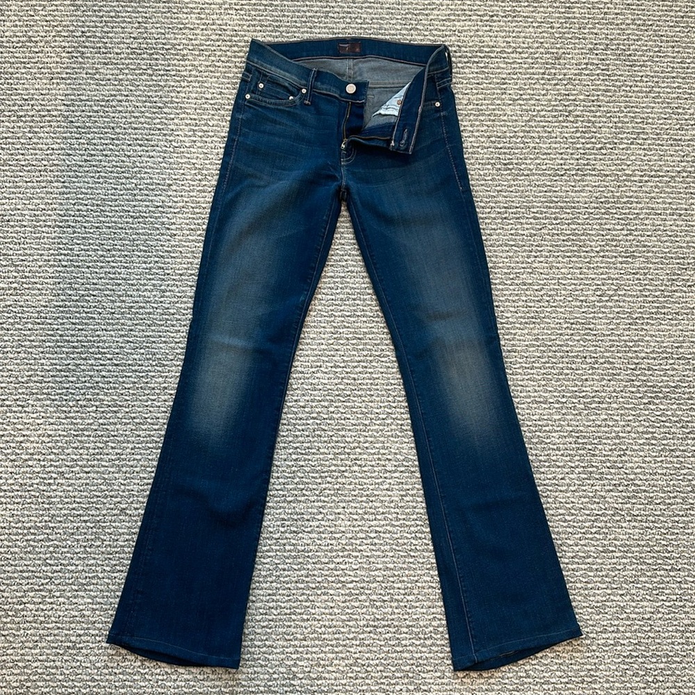 MOTHER “The Outsider” Jeans in Wash “Pepermint Kisses” lightly worn, no damage